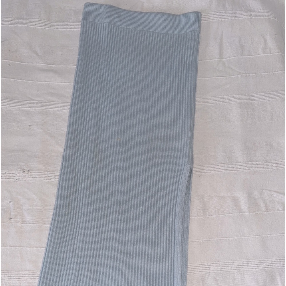 Beginning boutique - blue knit split skirt - size xs/s - Picture 4 of 5